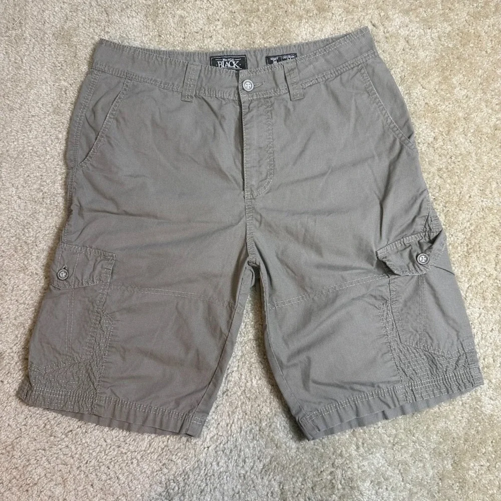 Buckle Black Cargo Shorts Mens 34 Taupe Gray Athletic Fit Maxwell Utility Pocket